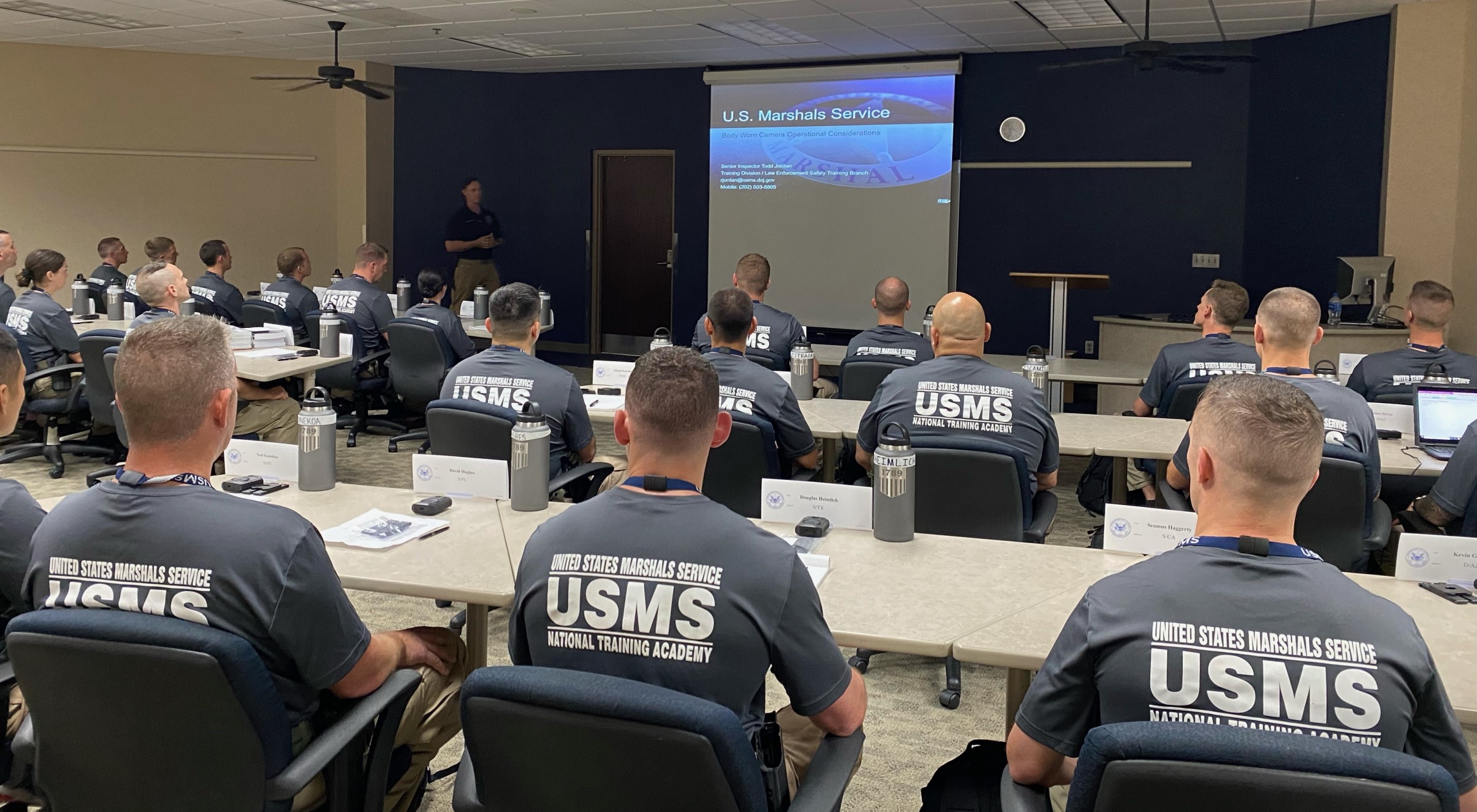 Deputy Marshals on a Body Worn Camera Training 