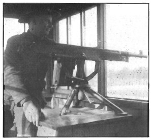 Prisoner of War camp photo of machine gun post