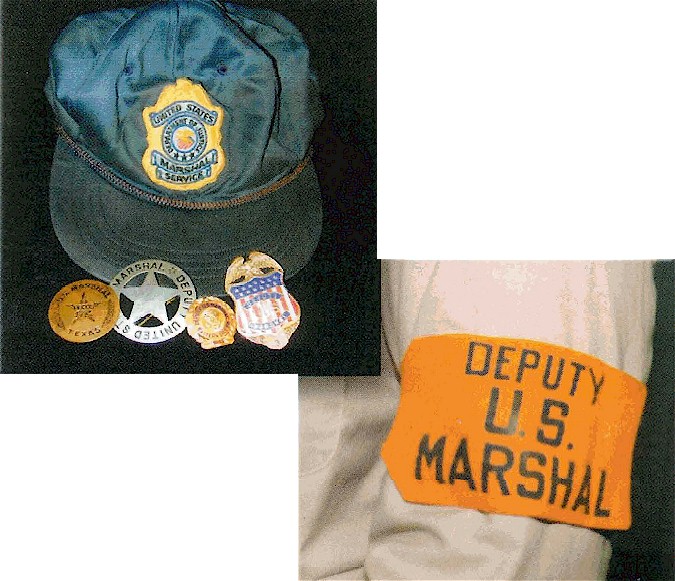 U.S. Marshal Armband, Hat and Badges
