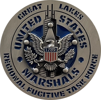 United States Marshals Great Lakes Regional Fugitive Task Force Badge/Seal