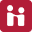 Handshake icon in red color