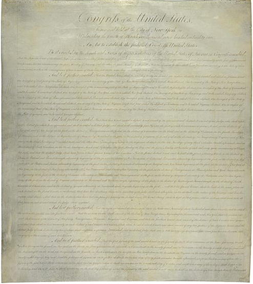 The first page of the Judiciary Act