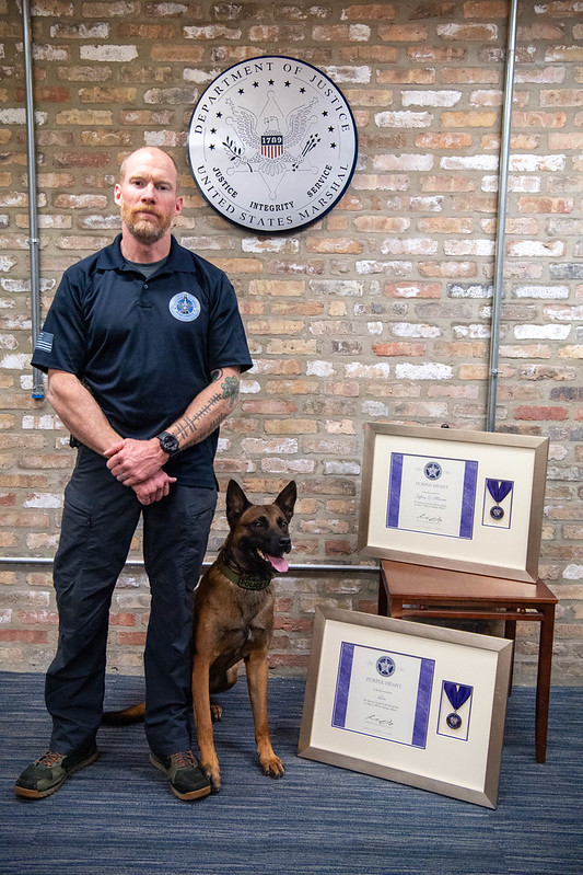 Senior Inspector Jeff Maccari and TK9 Rin