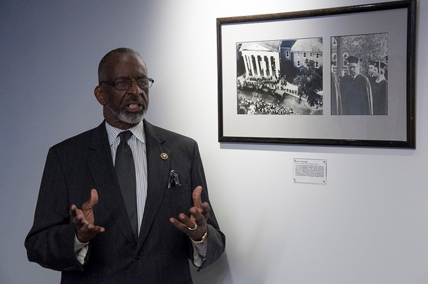 SDUSM (retired) Richard “Kirk” Bowden during the December 2016 dedication ceremony at USMS headquarters.