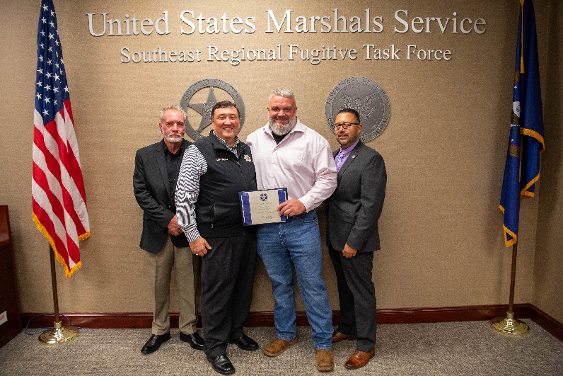 Task Force Officer, William Helton, Receives Purple Heart Award