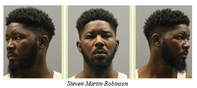 Three photos of the fugitive Steven Martin Robinson