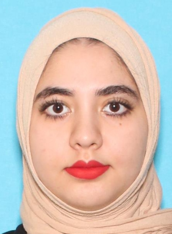 The female fugitive Mena Yusif in Hijab