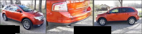 2007 Orange Ford Edge