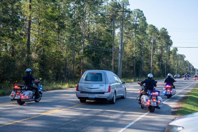 Funeral procession for fallen deputy U.S. Marshal, Jared…