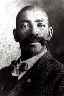 Photo of Bass Reeves with Mustash