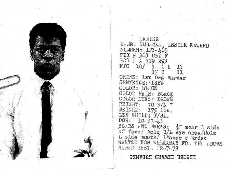 Lester Edward Eubanks Police Description