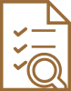 Factsheet icon in gold color